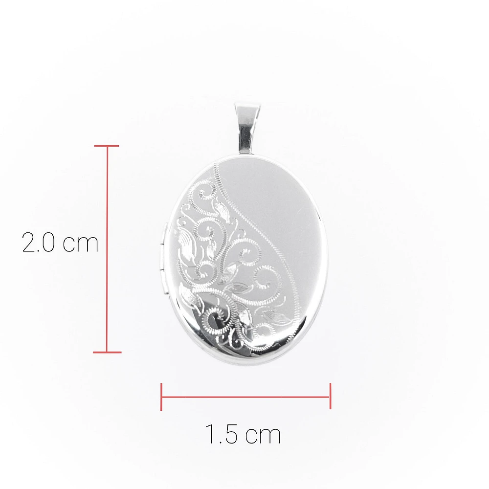 Sterling Silver Oval Locket