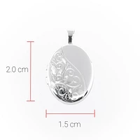 Sterling Silver Oval Locket
