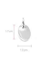Sterling Silver Oval Charm