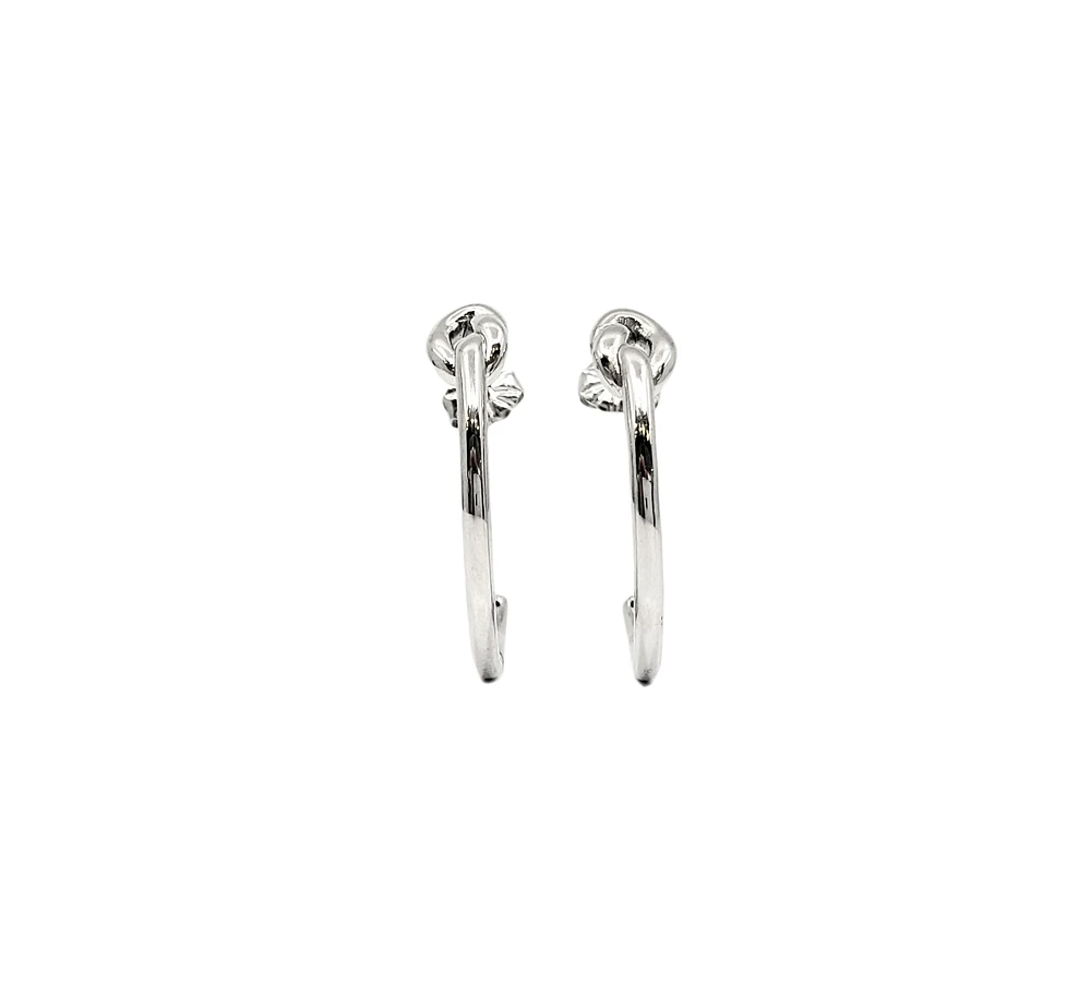 Sterling Silver Hoop Earrings 27mm