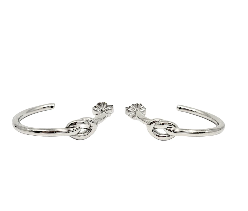 Sterling Silver Hoop Earrings 27mm