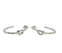 Sterling Silver Hoop Earrings 27mm