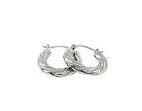 Sterling Silver Hoop Earrings 17mm