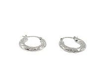 Sterling Silver Hoop Earrings 17mm