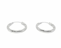 Sterling Silver Hoop Earrings 22mm