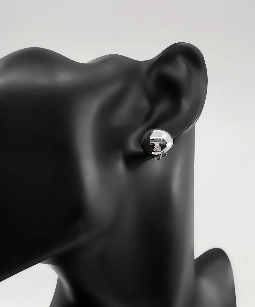 Sterling Silver Ball Stud Earrings 12.5mm