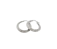 Sterling Silver Hoop Earrings 23mm