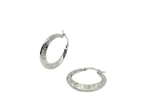 Sterling Silver Hoop Earrings 23mm