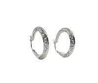 Sterling Silver Hoop Earrings 23mm