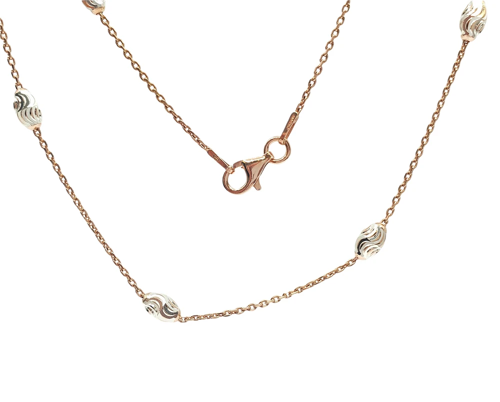 925 Rose Gold Plated Silver Bracelet - 7 Inches