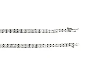 Sterling Silver Cubic Zirconia Tennis Necklace 16