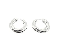 Sterling Silver Hoop Earrings 28mm