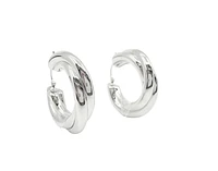 Sterling Silver Hoop Earrings 28mm