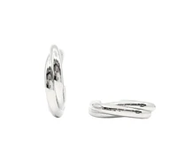 Sterling Silver Hoop Earrings 28mm