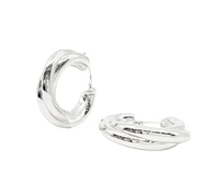 Sterling Silver Hoop Earrings 28mm