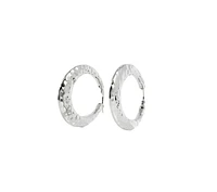 Sterling Silver Hoop Earrings 34mm