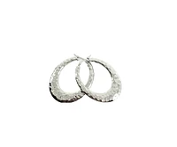 Sterling Silver Hoop Earrings 34mm