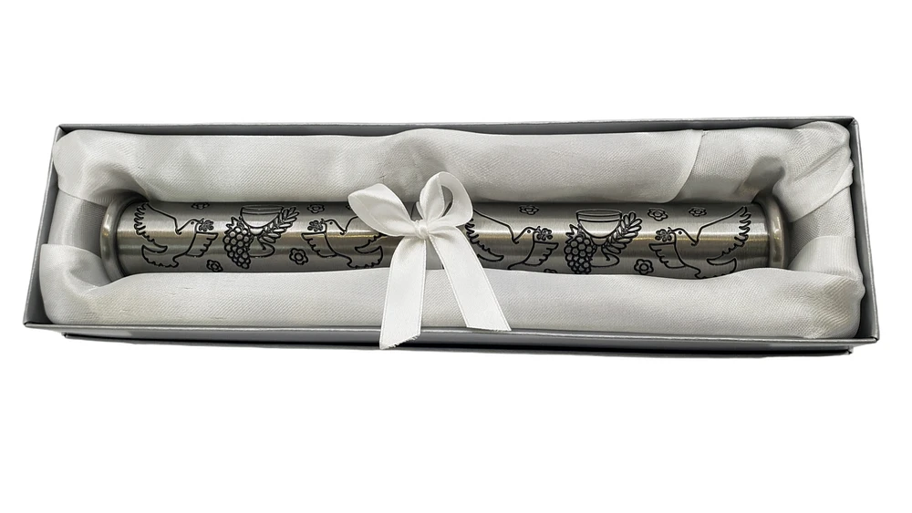 Pewter Baptism Certificate Holder