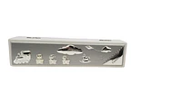 White and Silver Baptism Certificate Holder