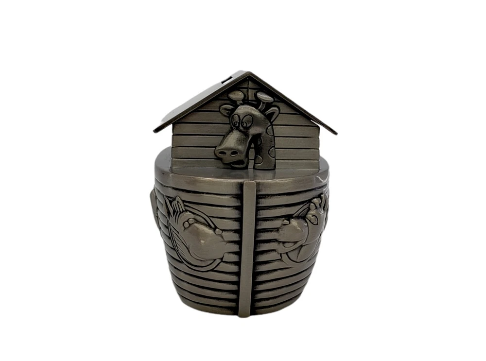 Noah’s Ark Pewtertone Money Bank