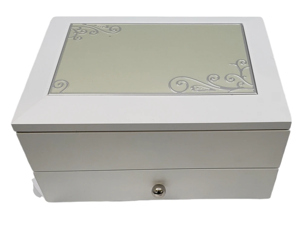 Jewelery Box with Drawer and Mirror