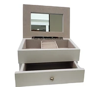 Jewelery Box with Drawer and Mirror