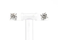 14K White Gold 1.50cttw Lab Grown Diamond Stud Earrings