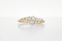 10K Yellow Gold Diamond 0.50cttw Ring, Size 6.5
