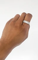 14K White Gold 0.97cttw Baguette Cut & Round Brilliant Cut Diamond Ring, size 6