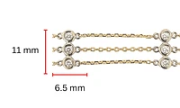 14K Yellow Gold 0.45cttw Diamond Bracelet