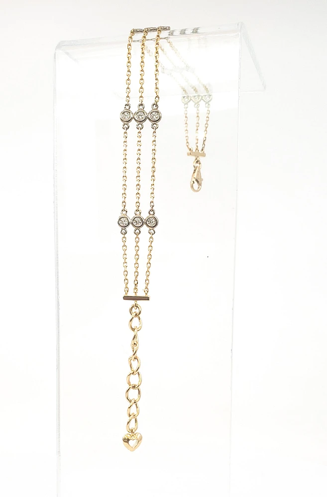 14K Yellow Gold 0.45cttw Diamond Bracelet