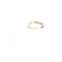 14K Yellow Gold Sapphire and Diamond Ring - Size 6