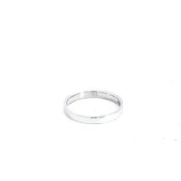 14K White Gold Emerald and Diamond Ring - Size 6