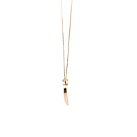 10K Yellow Gold 0.04cttw Canadian Diamond Heart Pendant, 18"