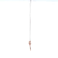10K Rose Gold 0.04cttw Diamond Heart / Infinity Pendant, 18"