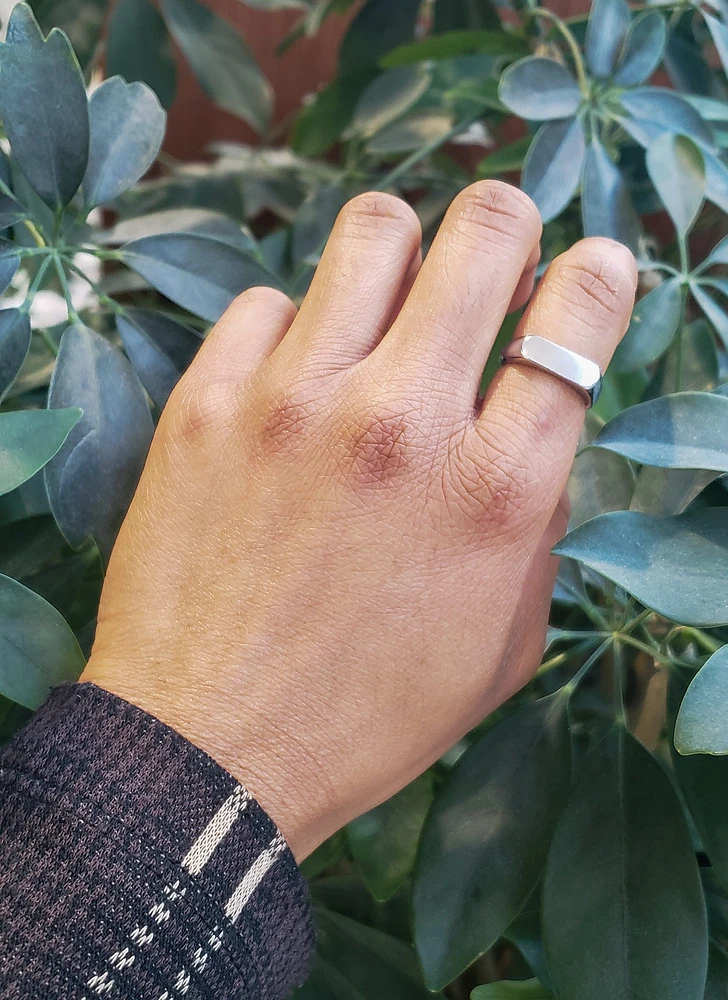 Silver 925 High Polish Plain Engravable Ring