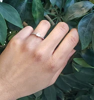 14K White Gold 0.45cttw Princess Cut Diamond Engagement Ring