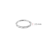 10K Gold 0.10cttw Diamond Stacking Ring / Band