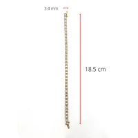 10K Yellow Gold 1.00cttw Diamond Tennis Bracelet, 7"
