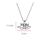 Sterling Silver 0.024cttw Canadian Diamond "Mom" Pendant, 18"