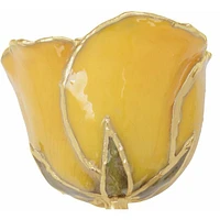 24K Gold Dipped Lacquered Genuine Yellow Rose