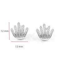 14K White Gold 0.37cttw Diamond Earrings