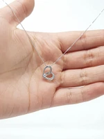 10K White Gold 0.10cttw Canadian Diamond Heart Pendant, 18"