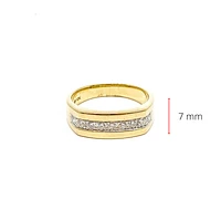 10K Yellow Gold 0.50ttw Gents Diamond Ring, size 10