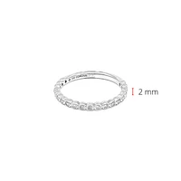 10K White Gold0.27cttw Diamond Ring/Band, size 6.5