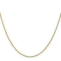 14K Gold 1mm Diamond Cut Open Franco Chain - /