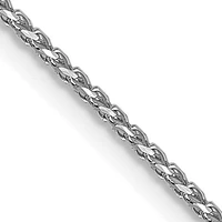 14K Gold 1mm Diamond Cut Open Franco Chain - /