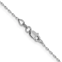 14K Gold 1mm D/C Open Long Link Cable Chain - /