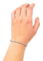 10K White Gold 2.00cttw Diamond Tennis Bracelet, 7"
