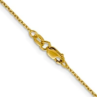 14K Gold 1.05mm Diamond Cut Rolo Chain - /